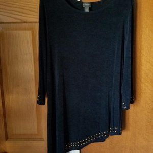 Navy Chicos Shirt with Copper Rivettes